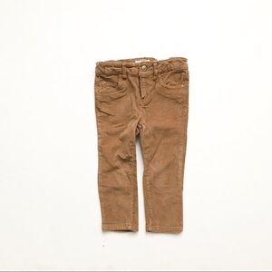 Joe Fresh tan skinny Corduroy pants  EUC 2T